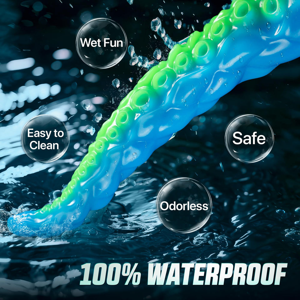 Luminous Tentacle Dildo Sex Toy - 12.9'' Anal Dildos Adult Toy, Strong Suction Cup Dildo Anal Sex Toys for C U G-Spot Stimulatio