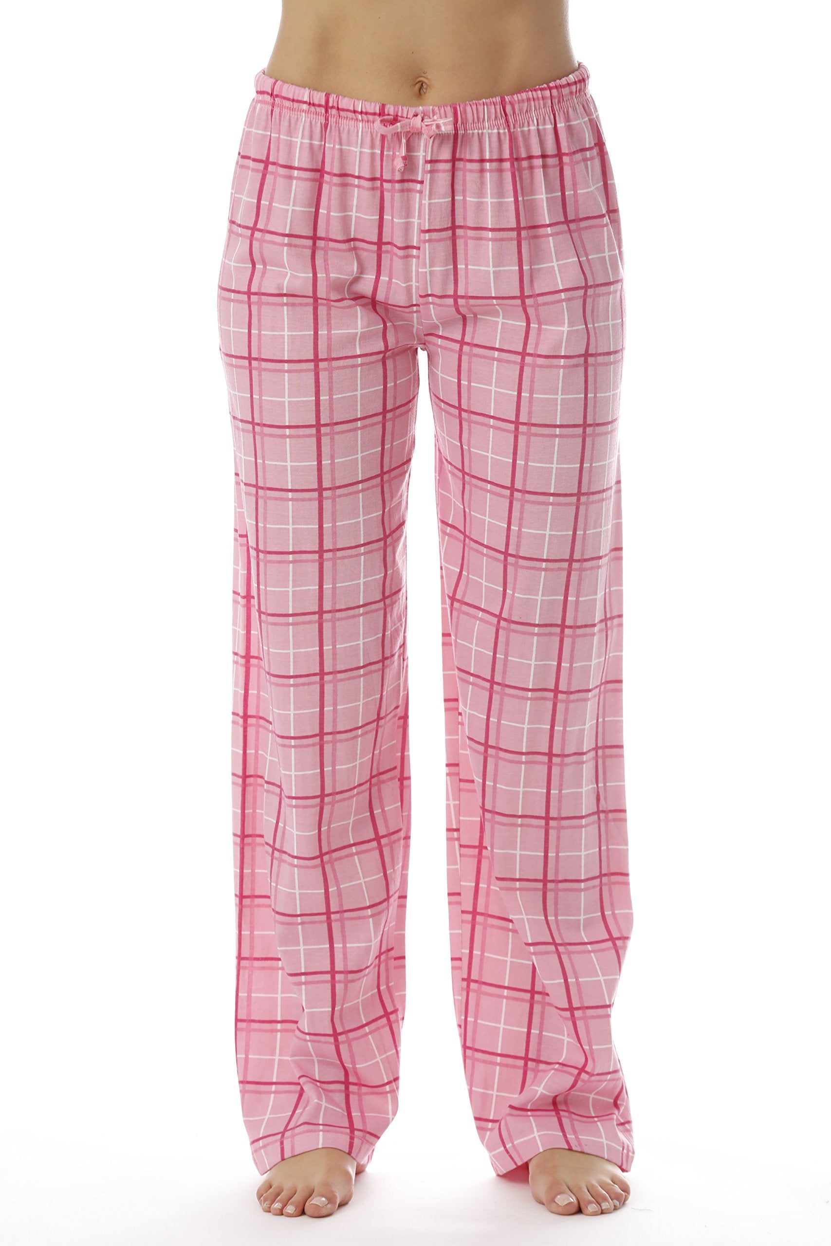 Just Love Women Plaid Pajama Pants Sleepwear 6324-PNK-10281-XS