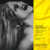 Super Slik Personal Lubricant for Fisting and Anal Sex - Thick and Long Lasting Back-Door Gel - Hybrid Silicone and Water Based