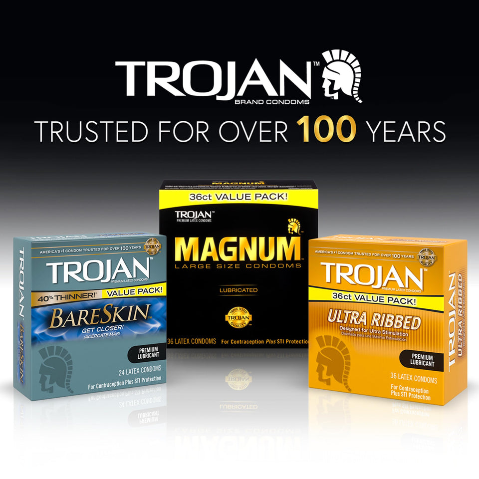 Trojan Naturalamb Luxury Latex-Free Condoms, 10 Count