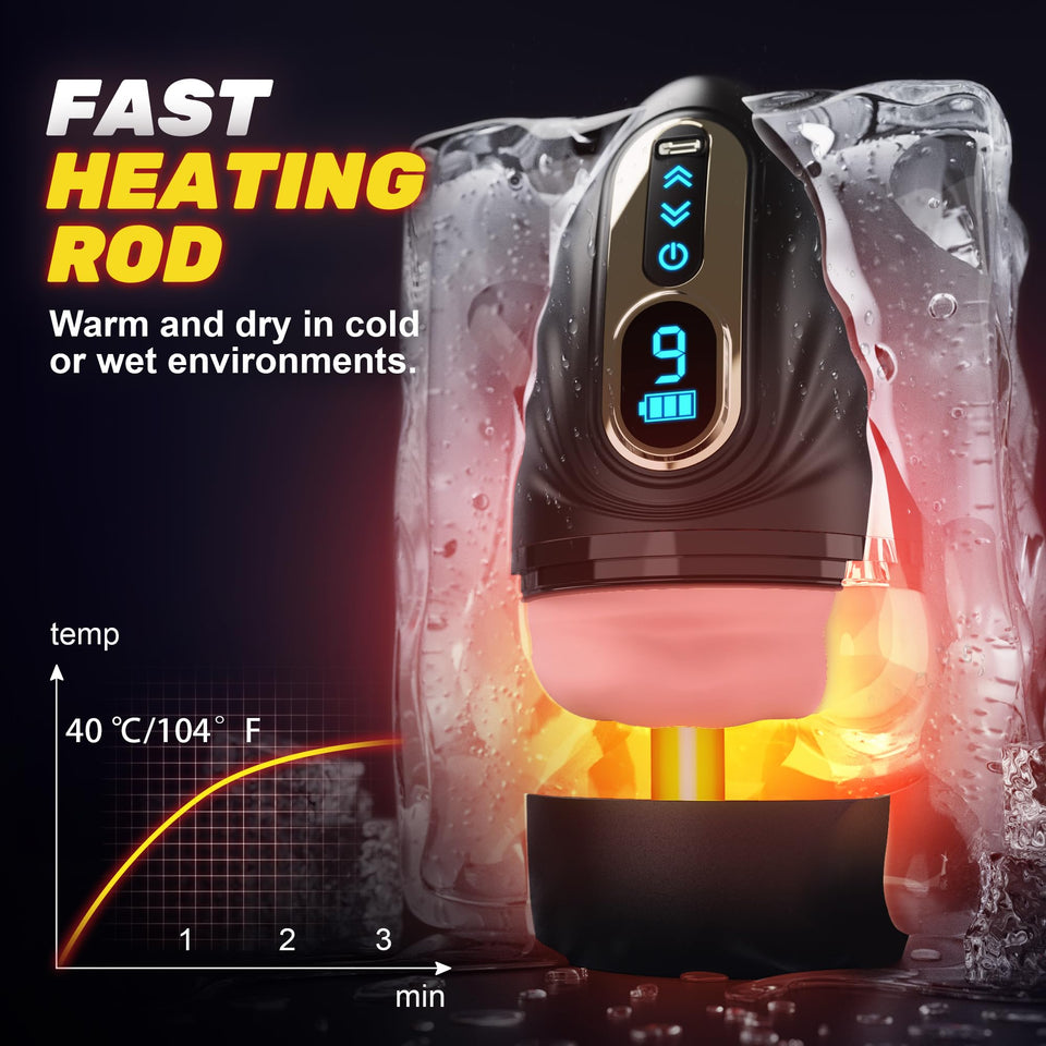 SYDOWARDAL Male Sex Toy for Men - Male Masturbator Penis Trainer Adult Toys, APP Control Sex Toys for Men, Mouth-Wrapped Men 's