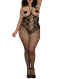 Dg Open-Cup Bodystocking Blk Q