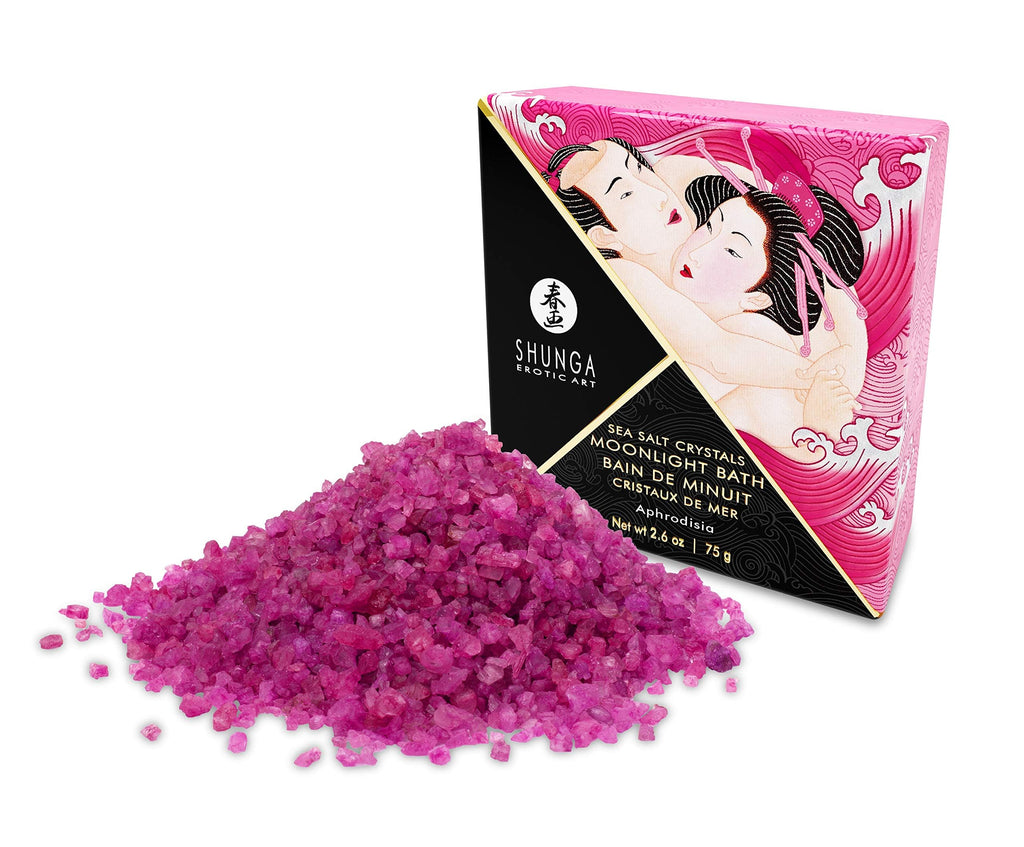Shunga Moonlight Bath Sea Salt Crystals-Aphrodisia 2.6Oz