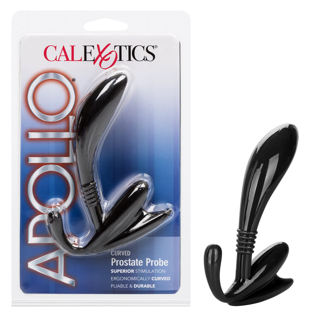 CalExotics Apollo Curved Prostate Probes, Black