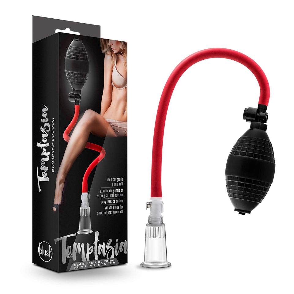 Blush Novelties Temptasia Beginners Clit Pump - Strong Suction for Heightened Sensitivity and Arousal - Compatible with Nterchan