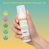 Exsens Pina Colada Warming Massage Oil  All Natural  Parabenfree Formula For Men  Women  And Couples  Edible And Body Safe  17