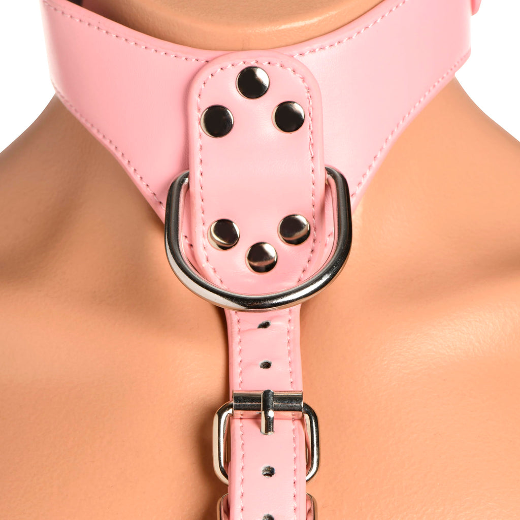 Master Series Vixen Chest Harness Pink