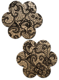 Pastease Lace Flower Beige/Black