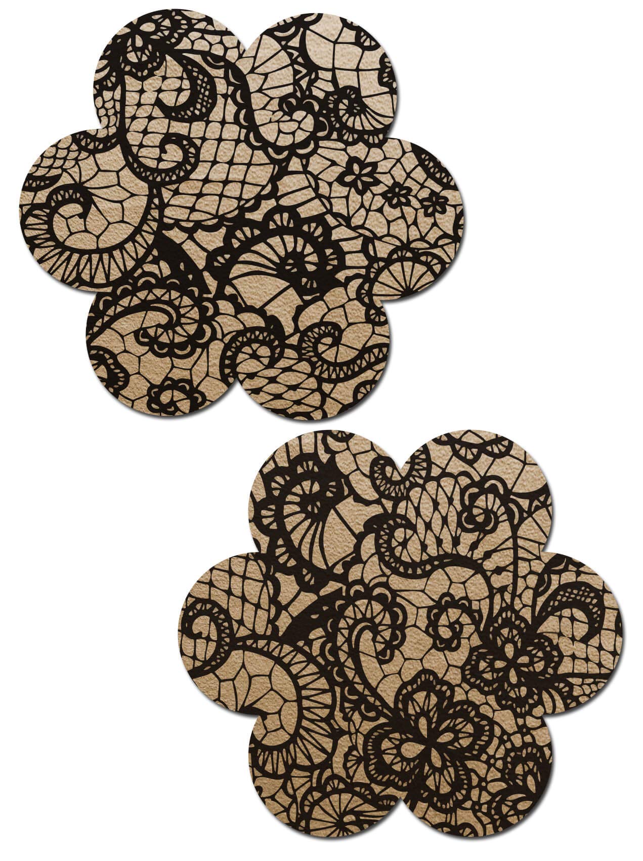 Pastease Lace Flower Beige/Black