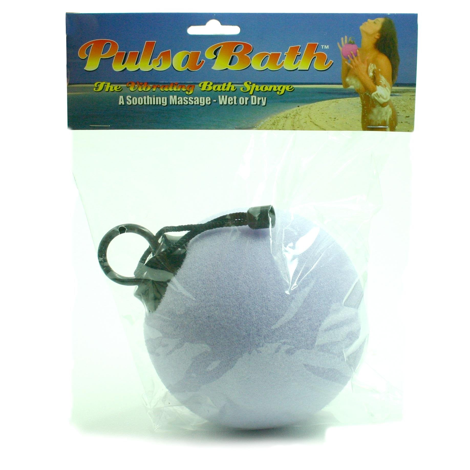Golden Triangle Pulsa Bath Vibrating Batch Sponge Wet Or Dry, Purple