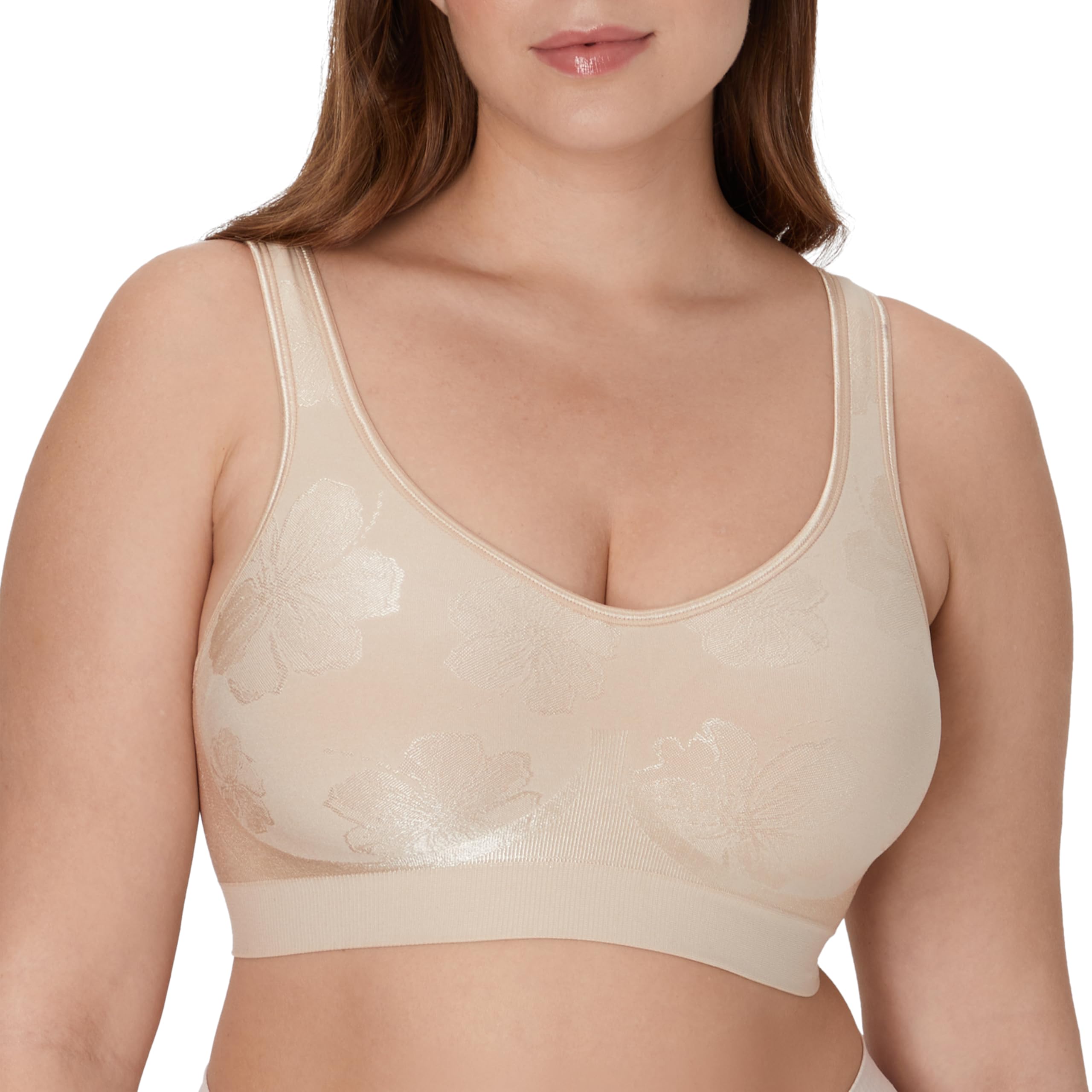 Bali Womens Wireless Bra, Comfort Revolution Full-Coverage Wirefree Bra for Women, Moisture-Wicking