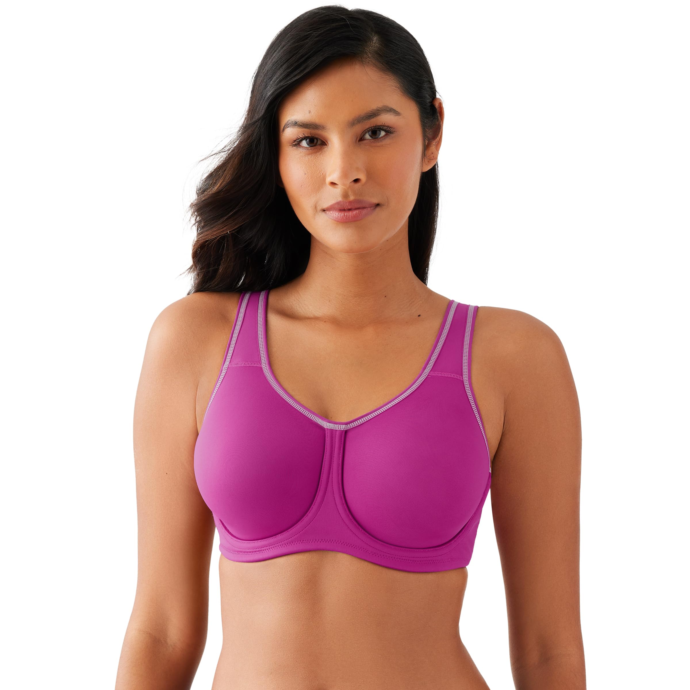 Wacoal Womens Simone Sport Unlined Full Coverage Underwire Sports Bra, 855170