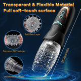 Automatic Male Masturbator Sex Toy with 10 Vibration, 8 Thrusting & Rotating Patterns, Male Sex Toys for Men, Penis Pump Male St