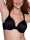 Vanity Fair Womens Body Caress Full Coverage Underwire Bra 75335, Midnight Black, 34C