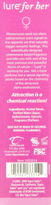 TLC Lure For Her Pheromone Cologne, 1 Fl Oz - Attractant Fragrance for Women, Romantic Scent, Alluring Perfume