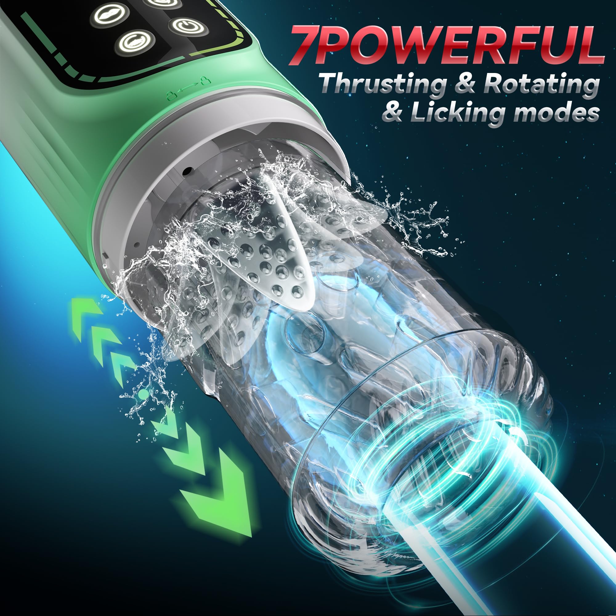Automatic Male Masturbator Penis Pump, Male Sex Toys for Men Sex Toy Adult Toys Pocket Pussy Stroker Masturbators with 3 Pump &