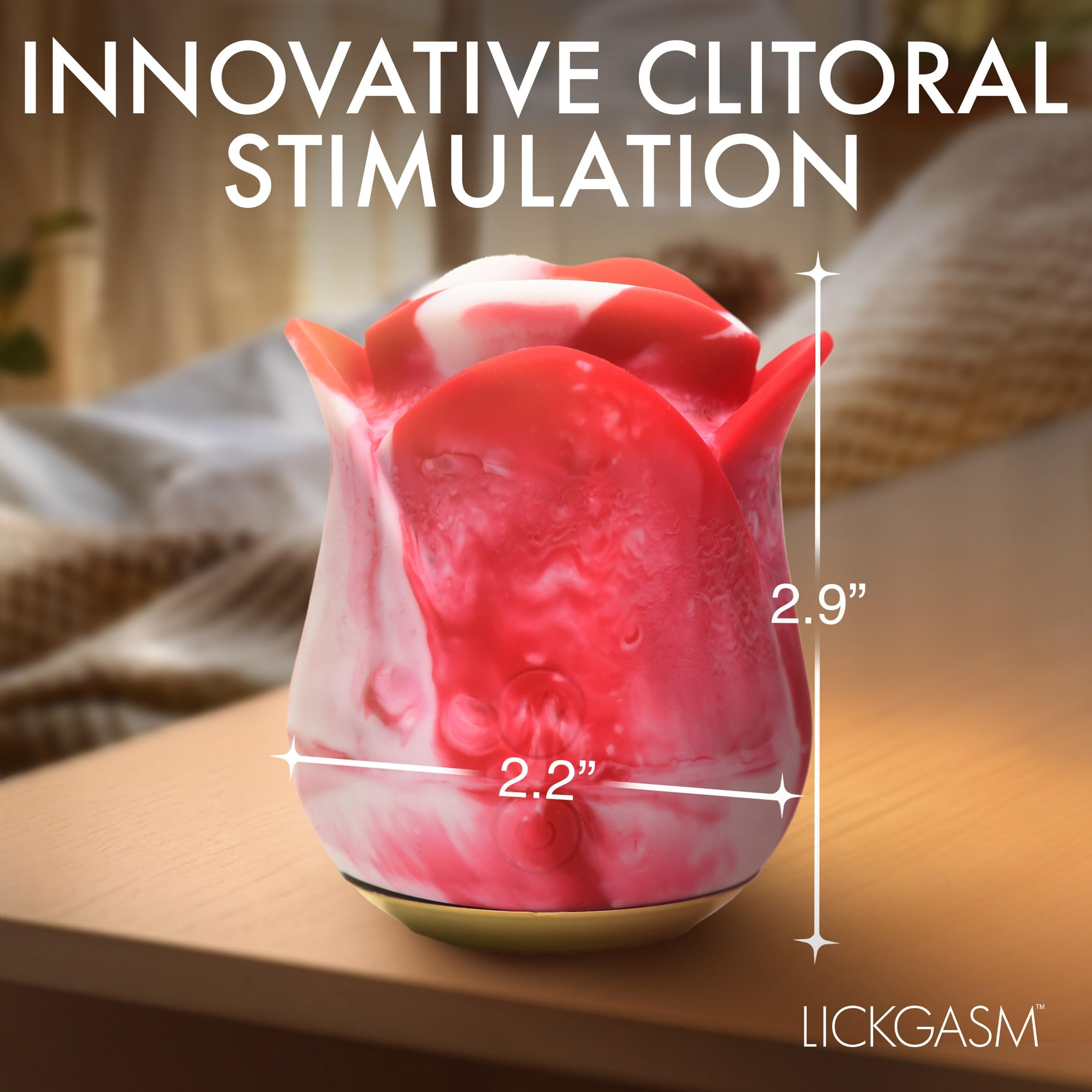 Lickgasm Kissing & Vibrating Rose Swirl