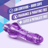 Blush Mr. Right Now - Petite 6.5 Inch Curved Vibrating Dildo - Strong Powerful Tunable Vibrations - Soft 1'' Slim Shaft - Ipx7 W