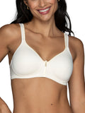Vanity Fair Womens With 2-way Convertible Straps, Body Caress Full Coverage, Lightly Lined Cups Up To Dd Bra, Wirefree - Ivory, 