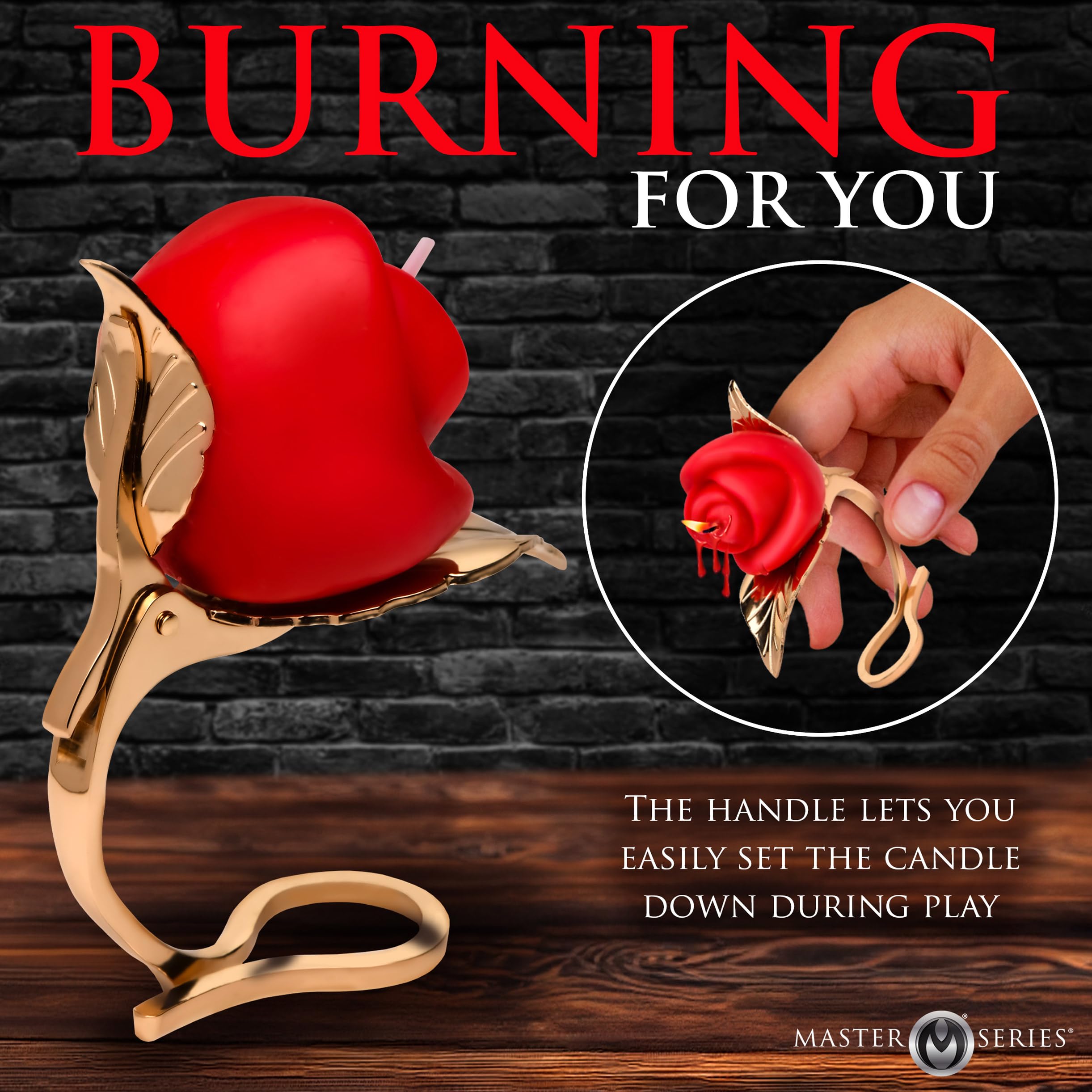 Master Series Burning Pass Rose Candle