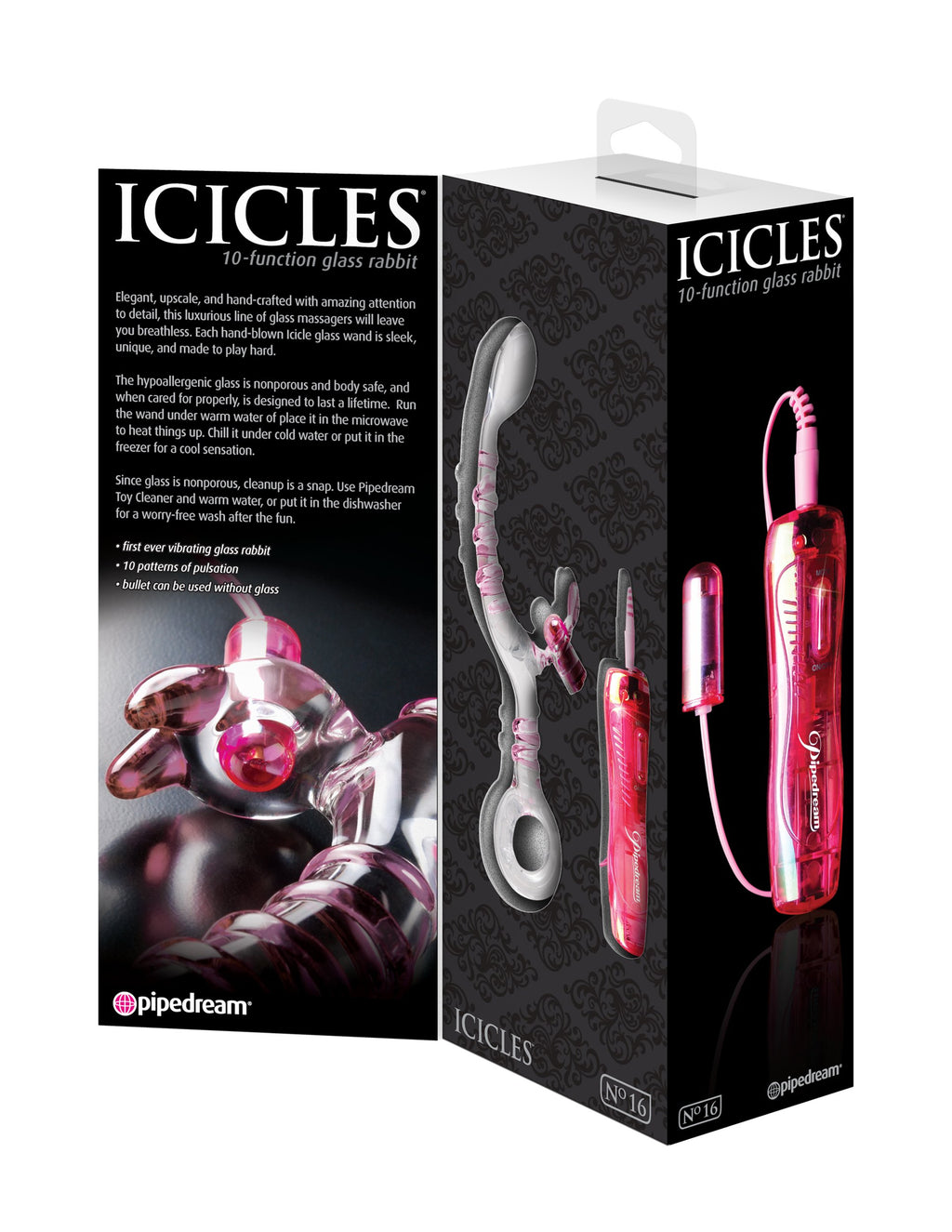 Icicles 16 Ten Function Glass Rabbit