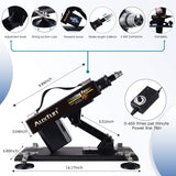 Auxfun Sex Machine Love Machine,3 Xlr Connector Thrusting Dildo Automatic Machine With 7 Attachments For Men And Women