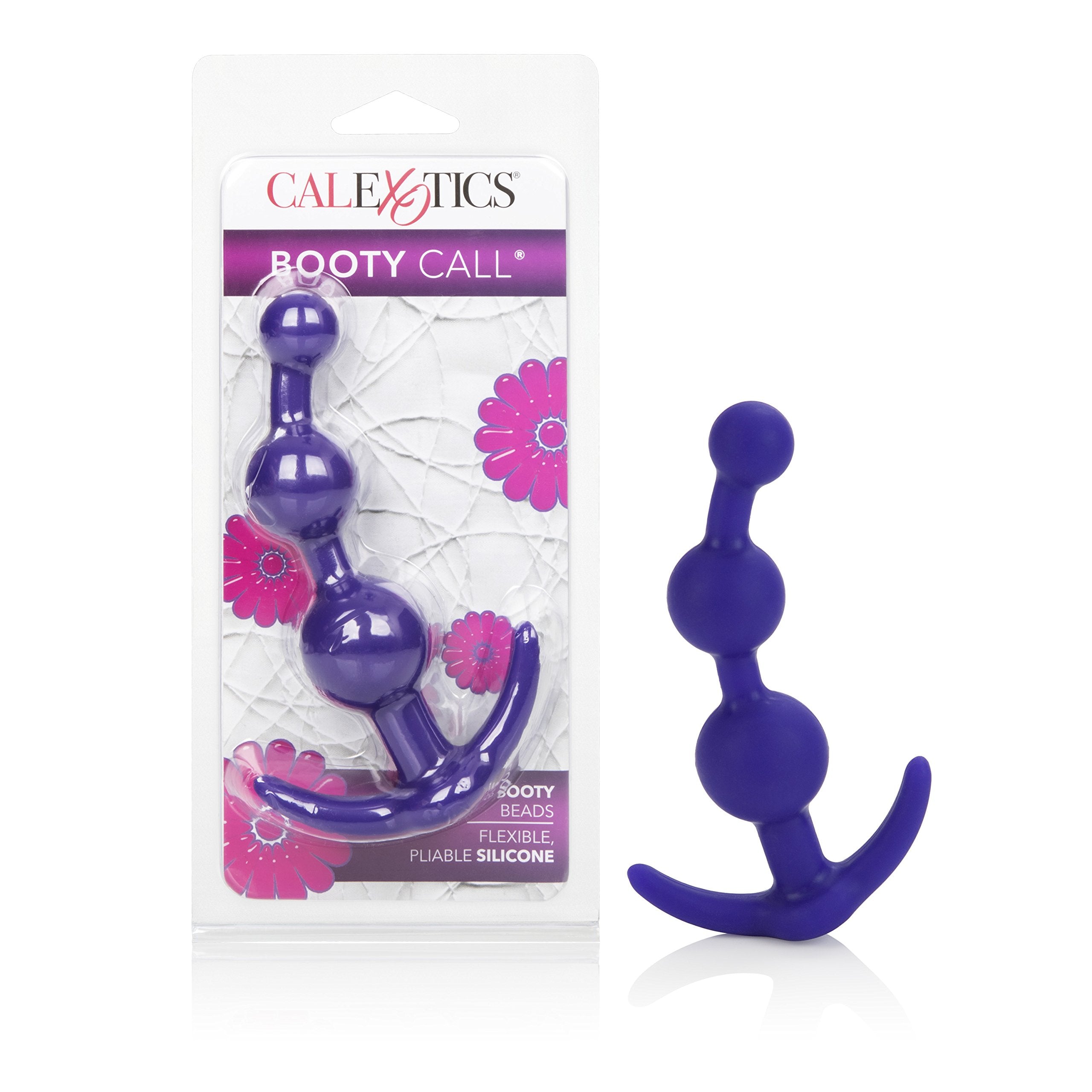 Booty Call Booty Silicone Beads 5 Inch Purple