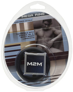 M2M Cock Ring, Mega, Nitrile, Medium, Black