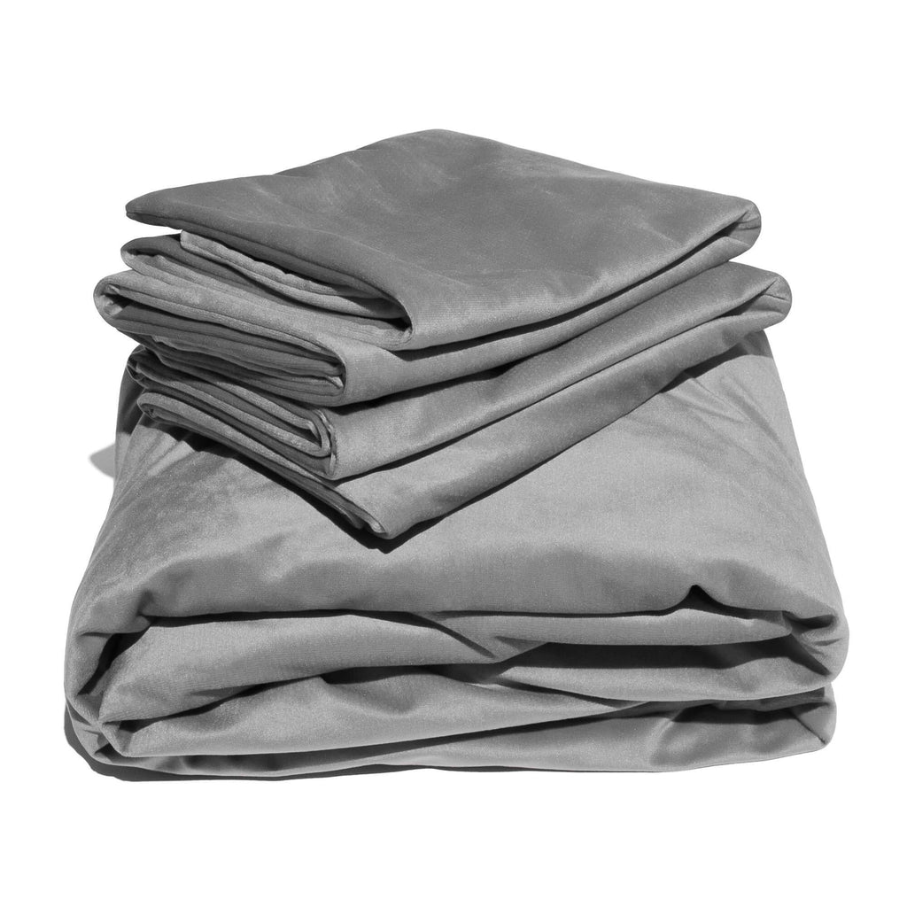 Liberator Fascinator Liquid Velvet Sheets-K Grey