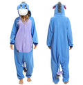 Wishliker Unisex Adult Onesie Donkey Costume Halloween Christmas Cosplay Animal Cartoon Pajamas