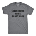 Crazy Dog Mens T Shirt Lucky Fishing Shirt Do Not Wash Funny Superstitions Fisherman Casual Tee Gear Graphic Tee Shirt for Guys 