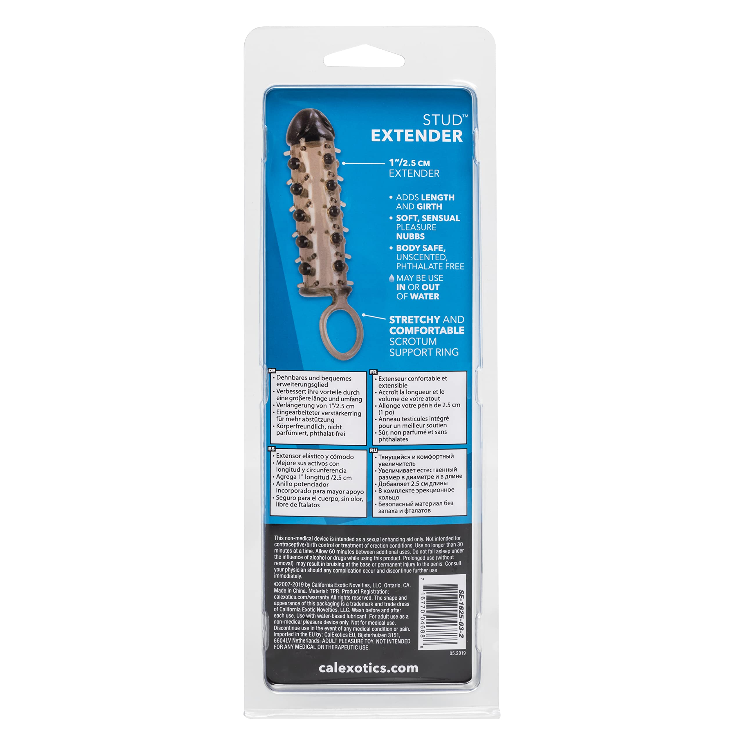 Stud Extender W/Support Ring Smoke