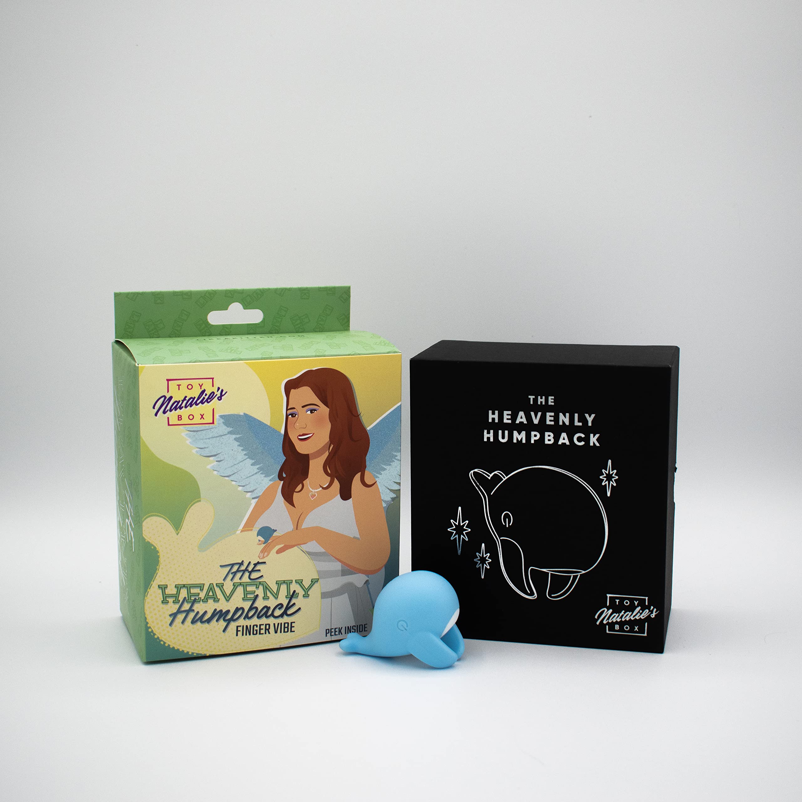 Natalie's Toy Box Heavenly Humpback Finger Bullet Vibrator, Rechargeable Waterproof Massager for Clitoral, Vaginal or Nipple Sti