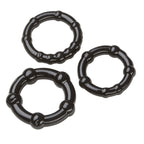 Cloud 9 Cockring Combo Beaded Black