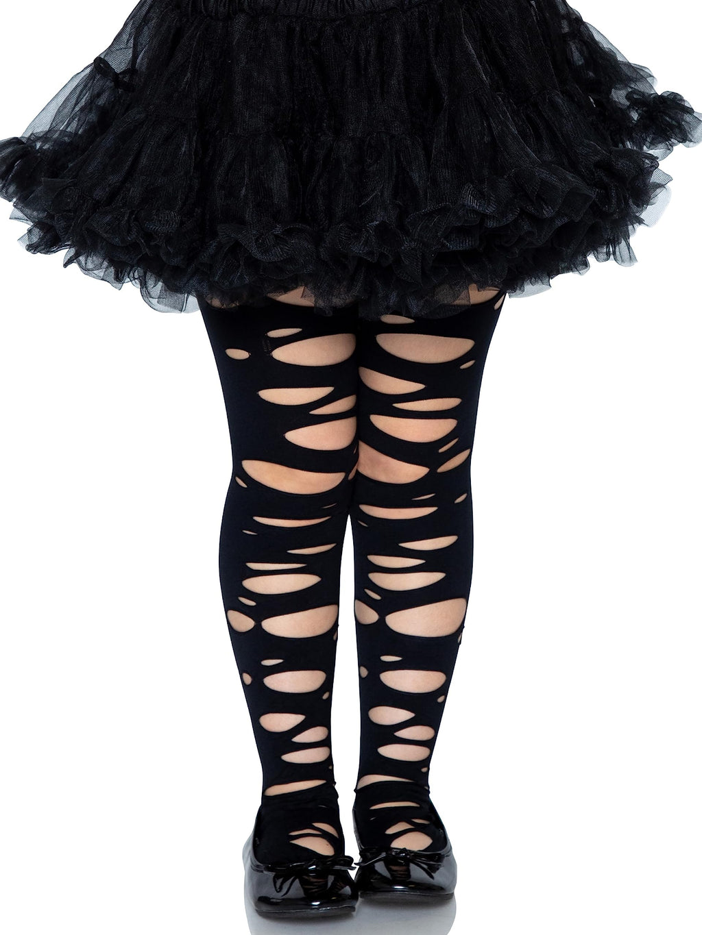 Tattered Tights Large Black