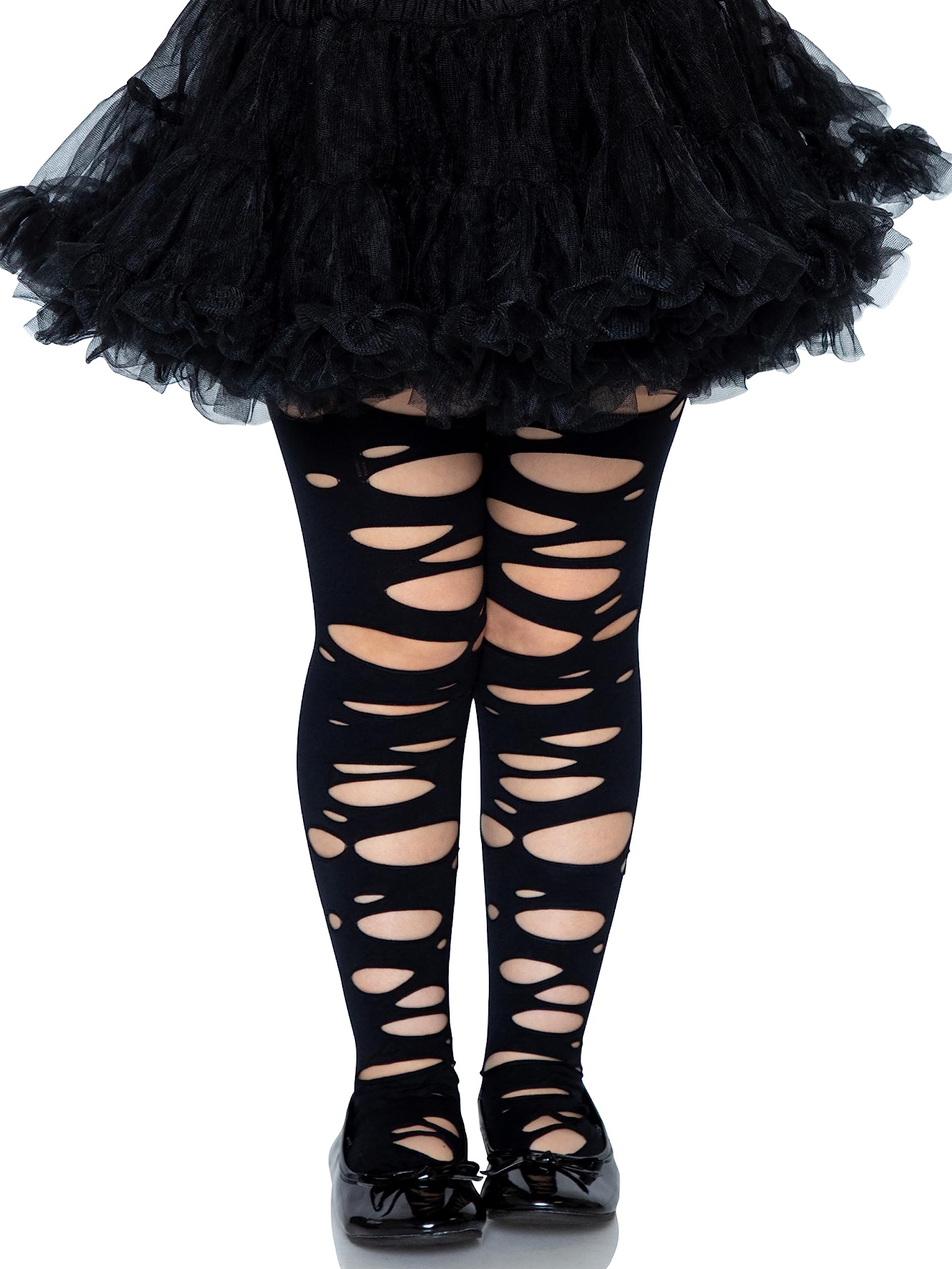 Tattered Tights Large Black