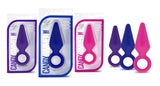 Blush Luxe Candy Rimmer - Platinum Cured Puria Silicone Anal Plug For Butt Play - Ultrasilk Smooth - Sturdy Pull Ring For Safety