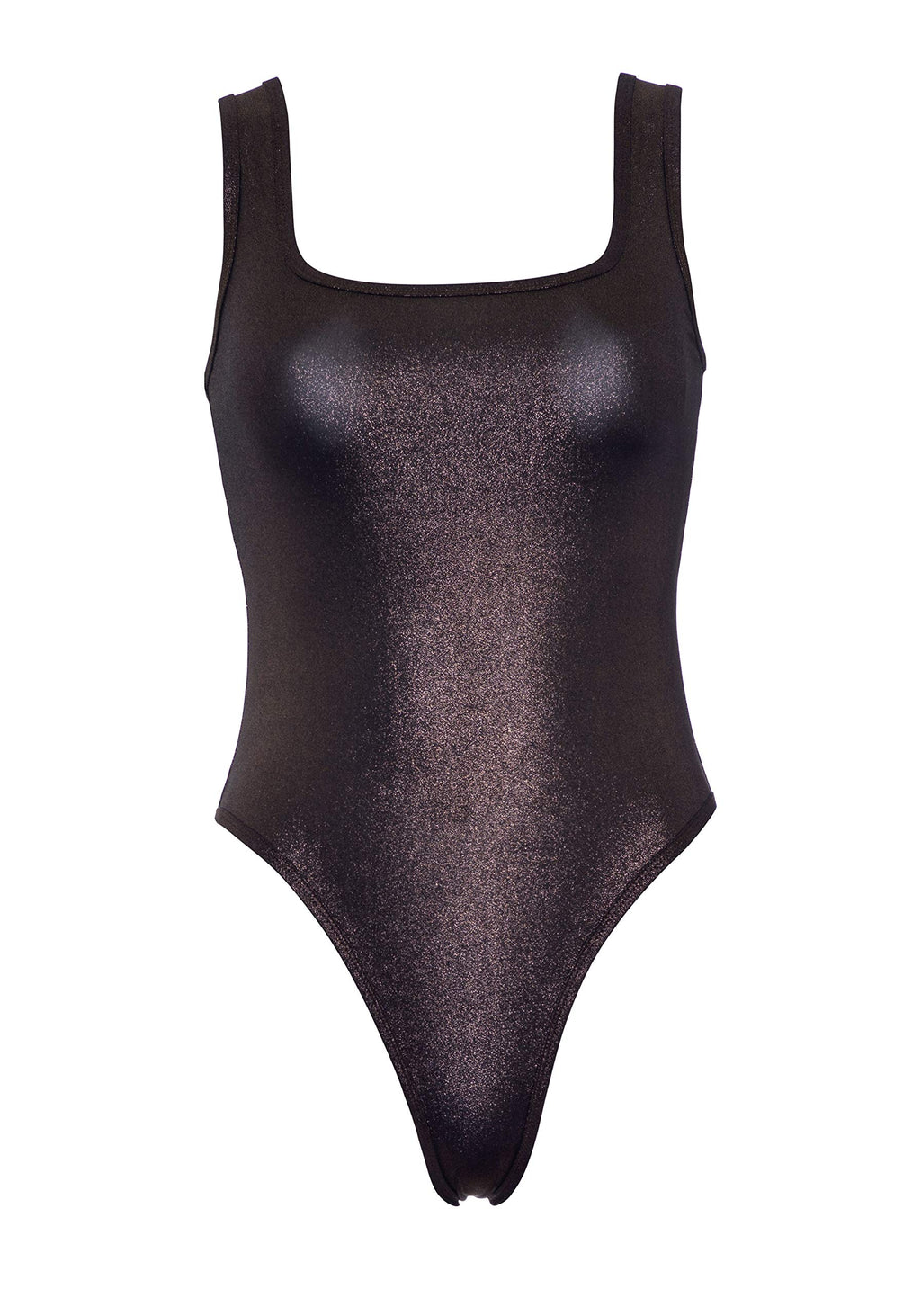 Shimmer Spandex Snap Crotch Th - Sml/Med / Bronze