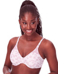 Bali Passion for Comfort Minimizer Bra 34DDD, White Floral Print