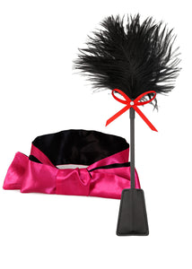 Sex Tickler for Adult Sex Play Spanking Ticklers Adults Bedroom Feather Whips for Play Blindfold BDSM Kit Fetish Toys Blindfold