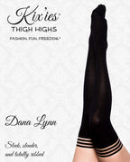 Kixies Dannalynn Black Ribbed Size D