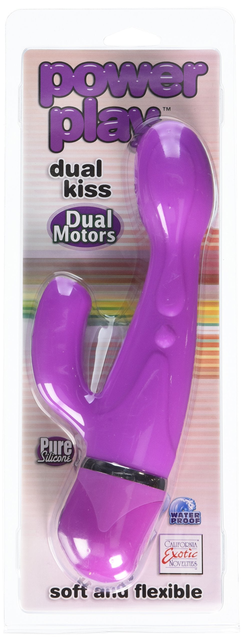 California Exotic Novelties Power Play Dual Kiss, Purple