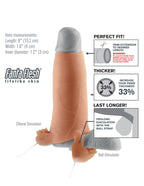 Pipedream Fantasy Extensions Real Feel Twin Teazer, Flesh