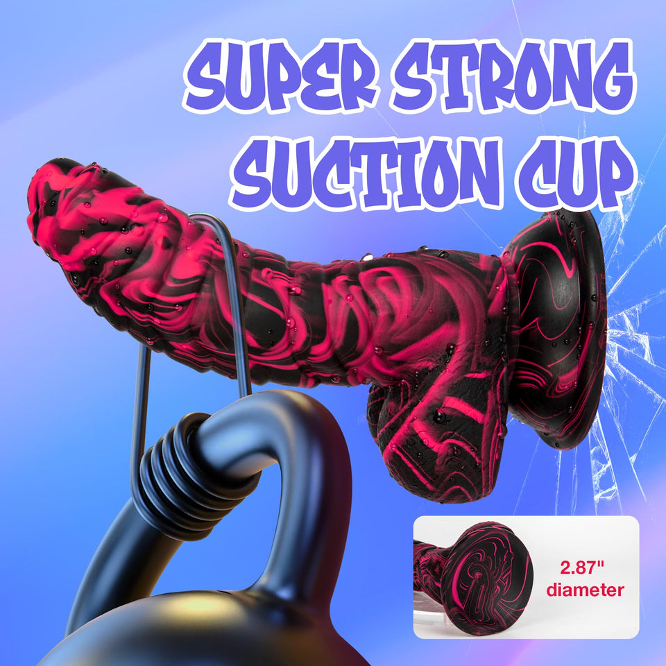 Sex Toys Realistic Dildo for Adults, 7.16 Inch Blowjob Silicone Thick Monster Dildos with Strong Suction Cup, G Spot Clitoral Va