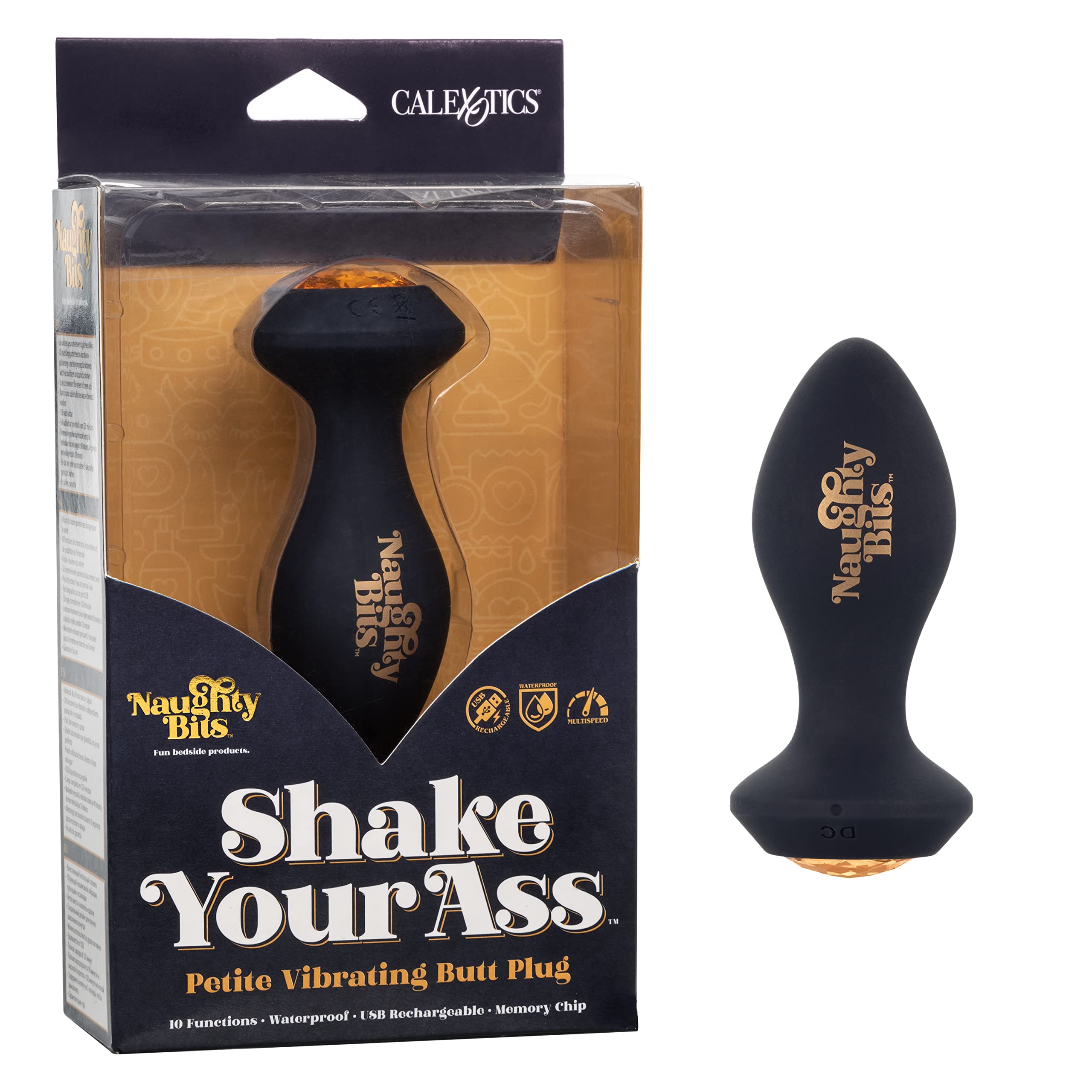 CalExotics SE-4410-46-3 Naughty Bits Shake Your Ass Petite Vibrating Butt Plug
