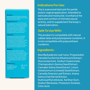 Hello Cake Natural Lube - Aloe-Based Organic Personal Lubricant - Hydrating, Hypoallergenic, pH-Balanced, Non-Sticky, Condom Com
