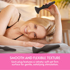 Sweet Vibrations - Anal Plug Adult Toy - Butt Plug Training Kit for Beginners and Advanced Users - Silicone Plug Set Butt Toy wi