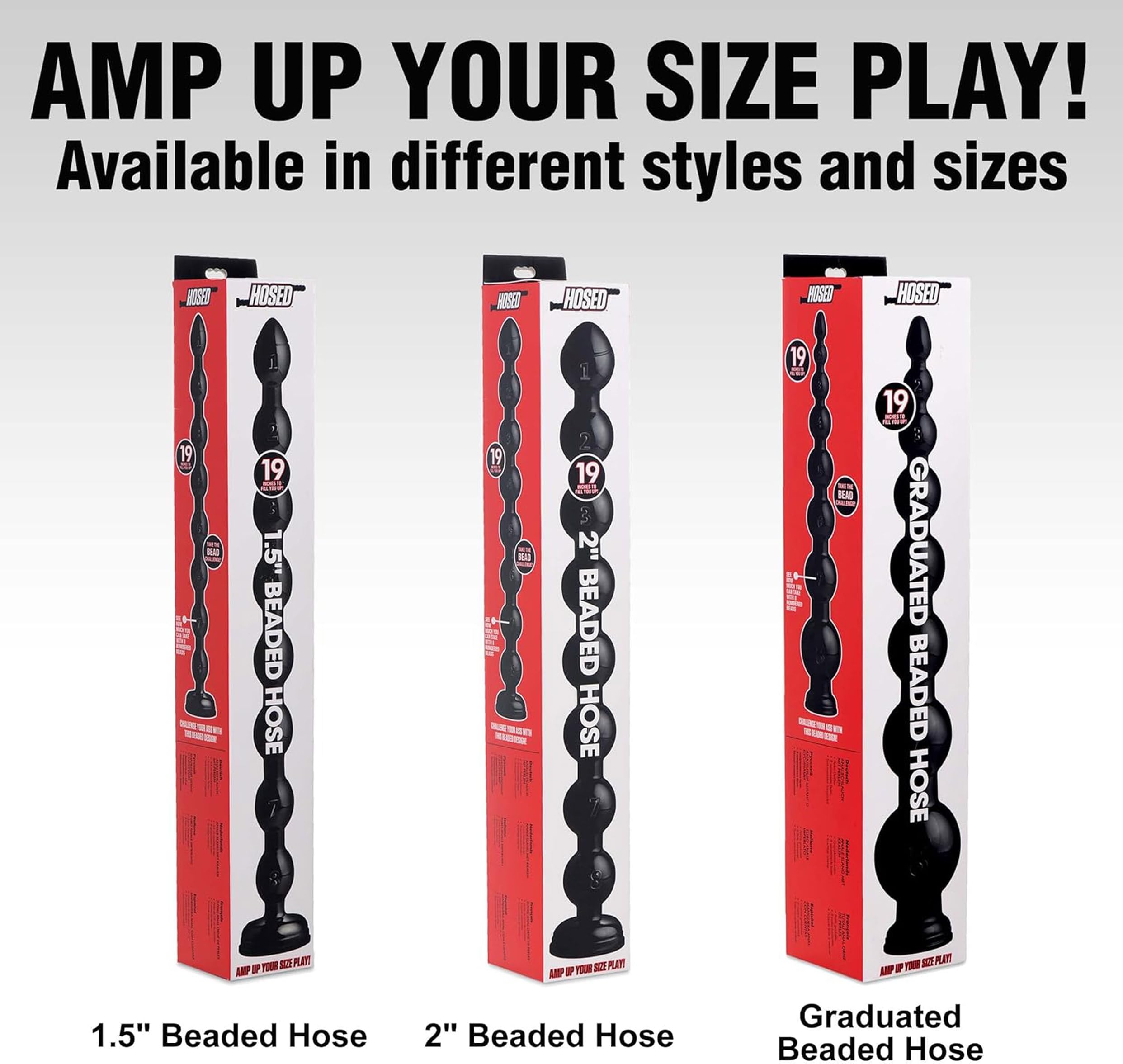 Hosed 1.5In Beaded Hose - 19In Long