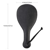 VENESUN Round Sexual Spanking Paddle for BDSM, Faux Leather Sex Paddles for Adult Spanking Set, Black