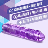 Blush The Little One - Small 6 3/4 Inch Vibrating Dildo - Flexishaft 2.0 Conforms To Your Body - Soft Body Safe - Ipx7 Waterproof - Multispeed Vibrator - Sex Toy For Women - Clear Purple